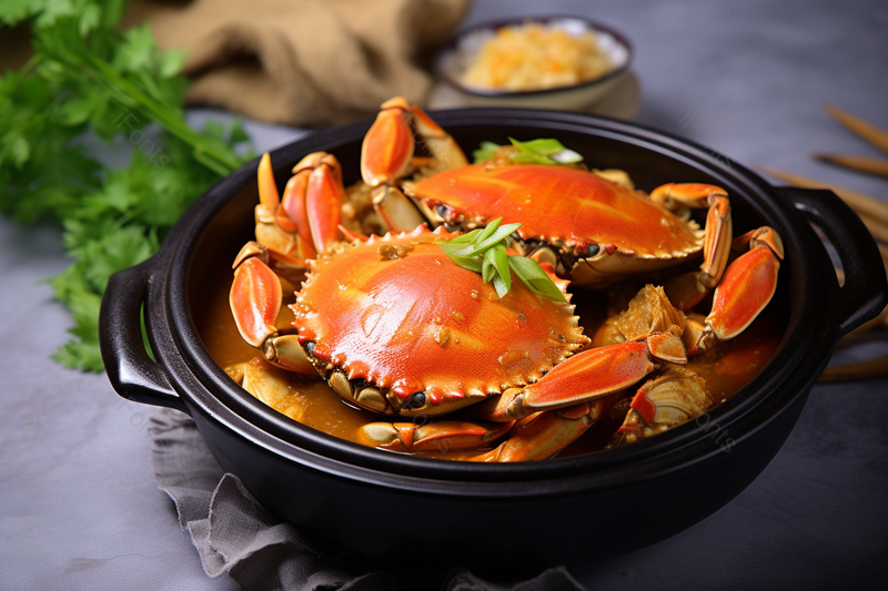 砂锅肉蟹煲排骨煲餐饮美食背景图,高清,摄影图,摄影图片,图片大全,摄影图免费下载